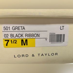 Lord & Taylor, 7.5M, black